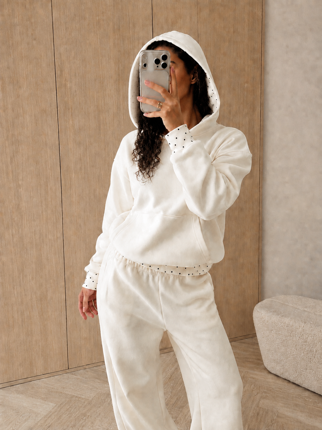 CLOUD POLKA DOT HOODIE