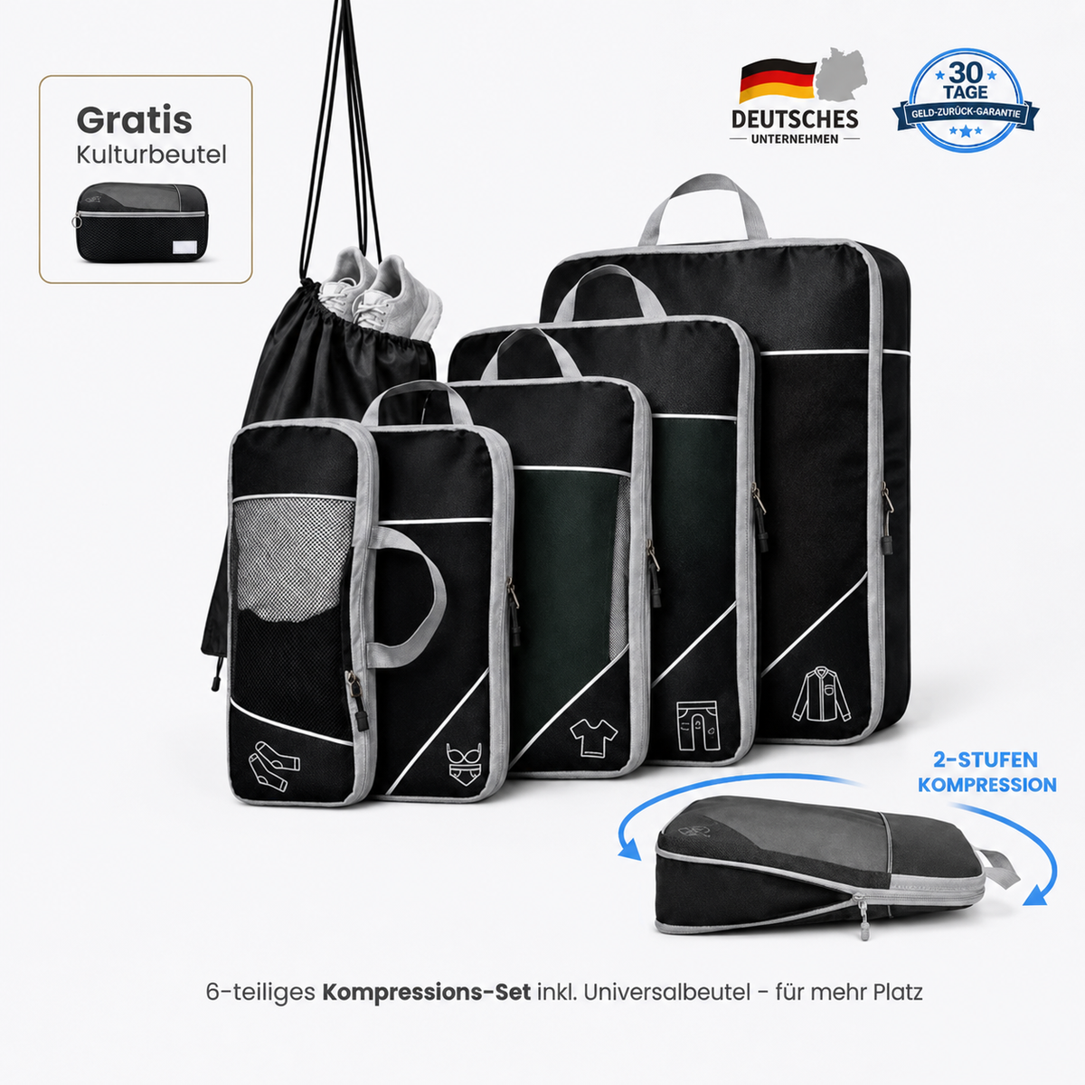 Packing Cubes with Compression
