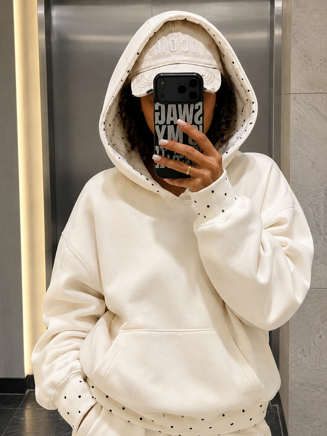 CLOUD POLKA DOT HOODIE