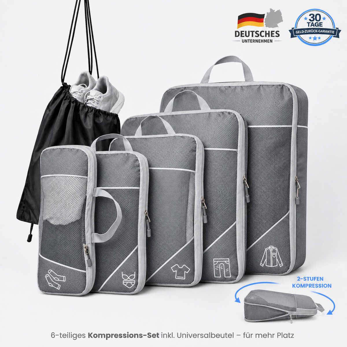 Packing Cubes with Compression