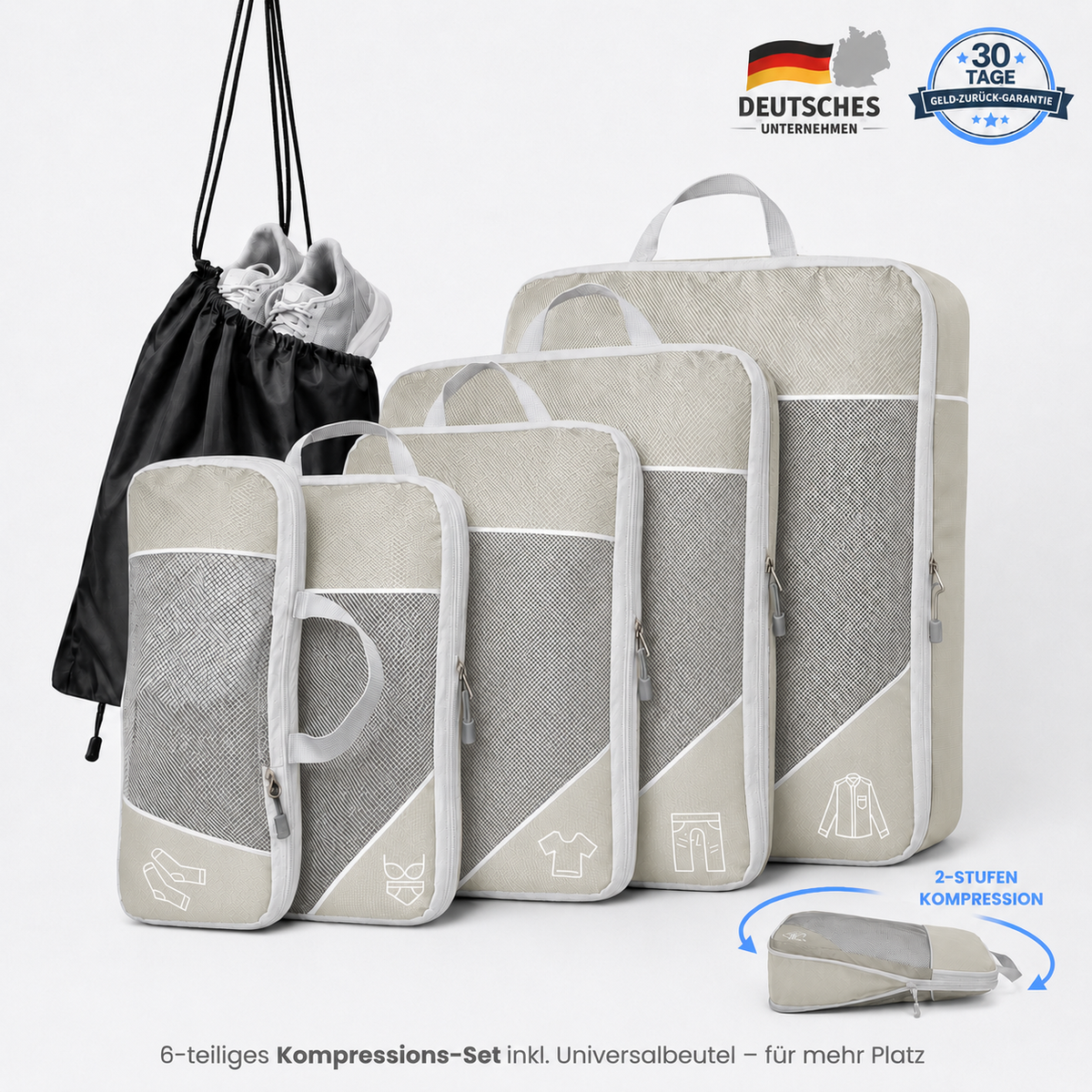 Packing Cubes with Compression