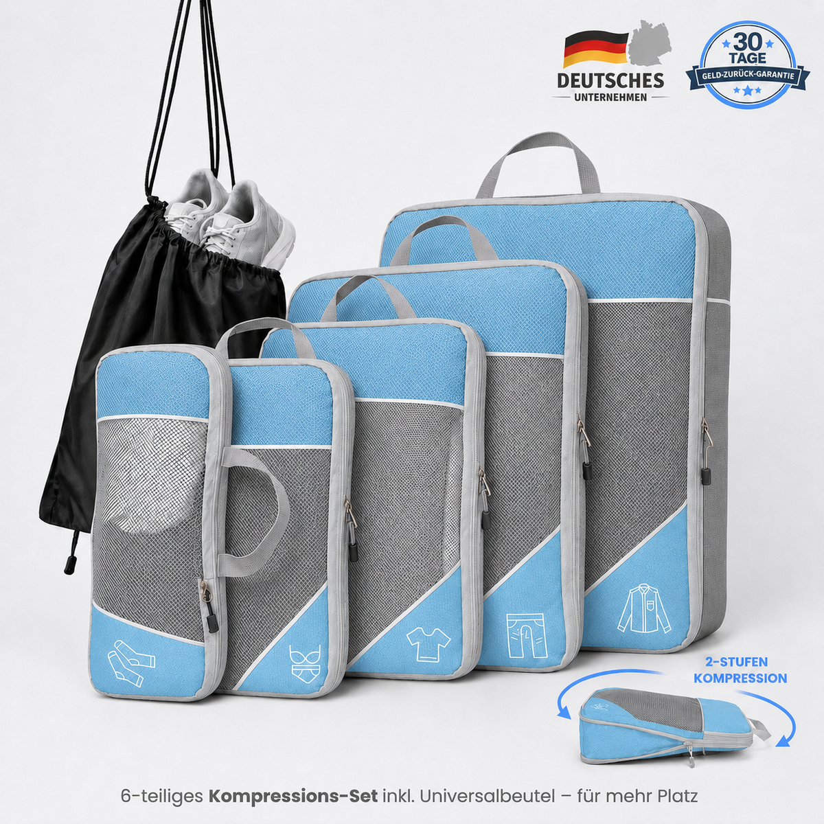 Packing Cubes with Compression