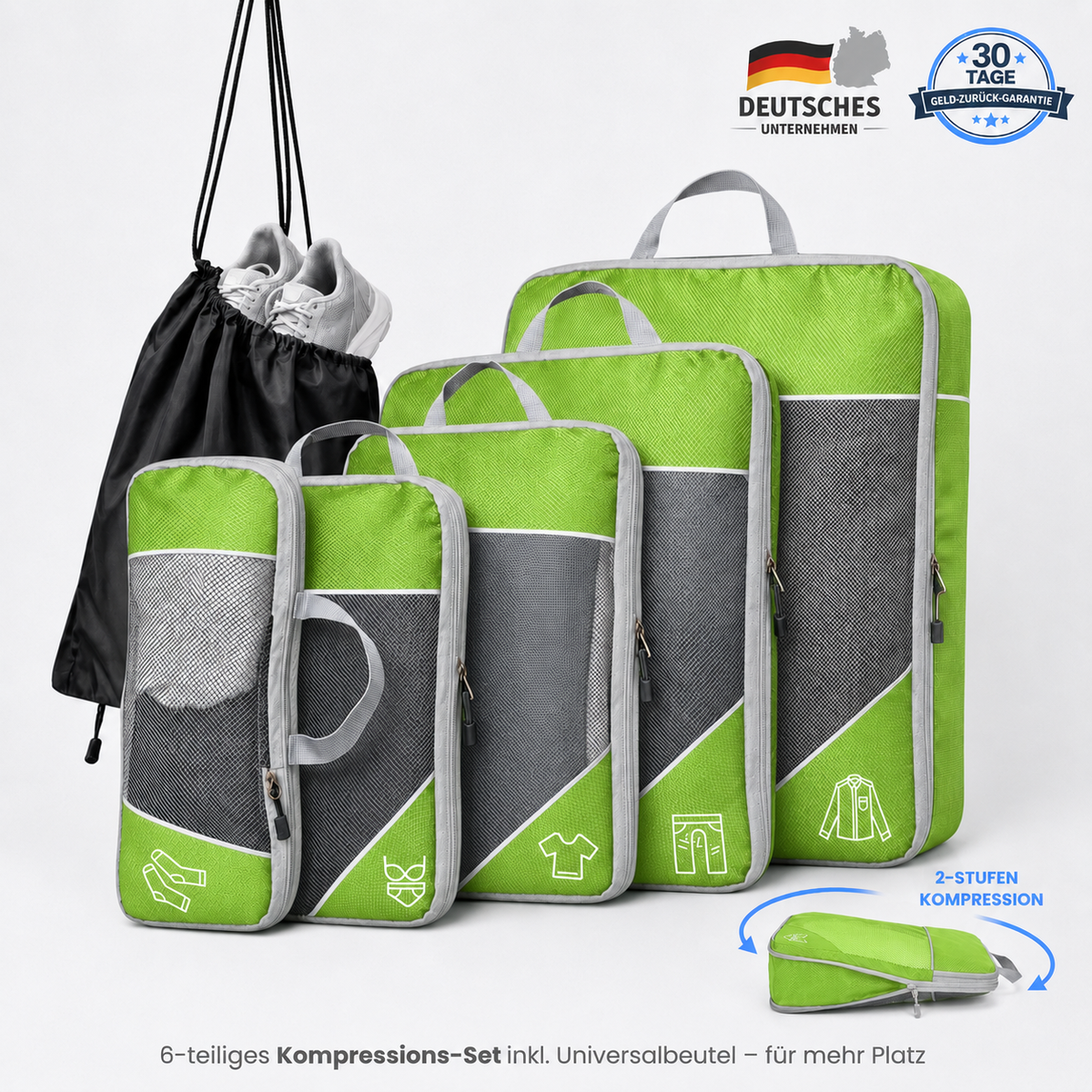 Packing Cubes with Compression