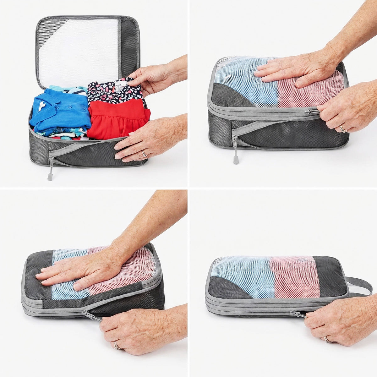 Packing Cubes with Compression